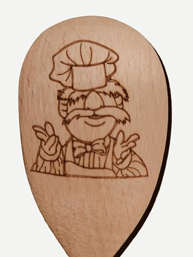 Kochlöffel aus Holz, inspiriert vom Küchenchef, Geschenk