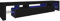 Tidyard Mobile Porta TV Moderno Con Luci LED in Multistrato Nero, Con Scomparti, 215x36,5x40 cm, Soggiorno