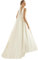 Bianco Evento Schleier in Ivory Braut Schleier mit Kamm 300 cm lang aus Glitzertüll