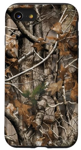 Tarnmuster Taktische Jagd Bushcraft Real Tree Camo Hülle für iPhone SE (2020) / 7 / 8