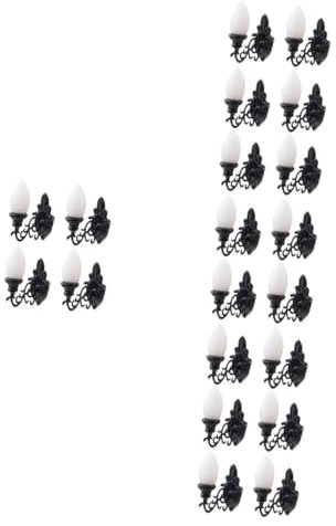 ibasenice 20 STK Puppenhaus Wandleuchte Mini-Wegeleuchte Mini-Puppenhaus wandlampe Retro wandlampe Vintage Möbel Miniatur-Wandlampe winziges Wandlampenmodell Sandkasten Statue Dekorationen