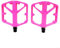 Pedale in lega di alluminio per strada, design antiscivolo, 1 paio di pedali piatti per mountain bike e bici da strada (rosa)