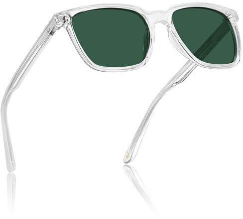 CARFIA Retro Square Mens Sunglasses Polarised Eyewear 100% UV Protection for Driving Travel