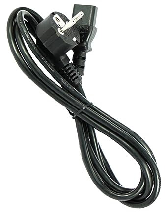 Kontonty Cable De AlimentacióN De 2 Clavijas 1 Metro Enchufe Europeo para Olla Arrocera TV Y Computadora Flexible Resistente Al Calor para Cocina Y Oficina