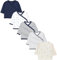 TupTam T-Shirt à Manches Longues pour Bébé, Lot de 5, Ancre Nautique Rayures Bleu Beige, 62