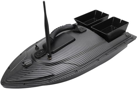 RC Fishing Bait Boat with Dual Motor Fish Finder GPS - 500M Range Remote Control Boat, Night Light, 1.5kg Load Capacity, Auto Return & Course Calibration