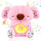 GUBOOM Loutre Qui Respire, Ma Loutre Calin Bonne Nuit, Loutre Qui Respire Loutre Peluche, Loutre Qui Respire avec Lumières Musicales et Battements de Coeur pour Filles et Garçons (Rose)