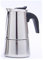 Caffettiera in acciaio inox per caffè espresso da 2/4/6/9 tazze, per caffè italiano, moka da 2/4/6/9 tazze, in acciaio inox (A-2 tazze/100 ml)