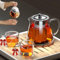 REGAPOG Enchantipot Magische Teekanne mit Wassertrennung- Glas teekanne mit siebeinsatz, Teekanne Glas Mit Siebeinsatz Glaskanne KäLtebestäNdiges und HitzebestäNdiges - teezubereiter (550 ml)