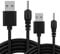 AKSIQIOL 2-Pack Nokia DC 2.0 Charger Cable – Small Pin USB Cable for Classic, Flip & Slide Phones, Compact & Lightweight, Reliable Charging (Black，1m)