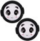Happyyami 2stücke Panda-linse Deckel Universelle Objektivschutzkappen Mit Praktischem Pinch-Design Für Fotografie Und Reisen Lustiges Panda- Einfache Handhabung Und Optimaler Schutz