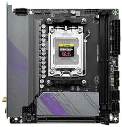 La scheda madre AM5 supporta i processori CPU della serie Ryzen 7000 con memoria a doppio canale DDR5 e ITX B650i Night Devil