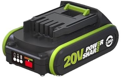WVGFAUXA Akkus for Elektrowerkzeuge, Kompatibel Mit Worx Green, Akku 20 V, 2,0 4,0 5,0 6,0 Ah, Li-Ionen-Akkuladegerät Geeignet, Kompatibel Mit Worx Rockwell Products Elektrowerkzeugen(20V 2Ah)