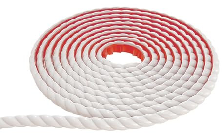 Lotnery Peel and Stick Wall Moulding Panels - 5m x 10mm PVC Self-Adhesive Trim for Mirror Frames, Cabinets, Ceiling & Wall Decor - Easy DIY Home Decoration