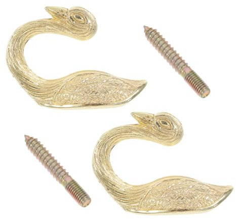 WOONEKY 2 Pezzi Ganci Fermatenda Forma da Supporti Decorativi per Tende Ganci Versatili per Tende da Muro e Finestre Design Classico e Facile Installazione