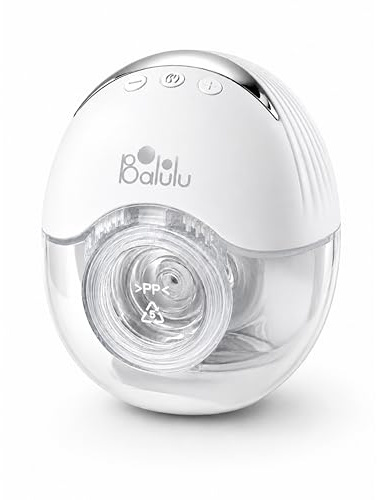 BALULU Tire-lait électrique mains libres FC1 Pro, sans fil et rechargeable, 4 modes & 12 niveaux, silencieux 47 dB, réservoir 210 ml, batterie longue durée, aspiration de qualité hospitalière