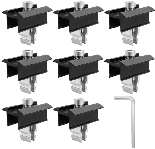Befestigung für Solarpanel, 8 Stück, Halterung für Solarpanel aus Aluminium, 30 mm, Halterung zur Montage mit Muttern und Bolzen, für Camping, Auto, Photovoltaik, Flachdach