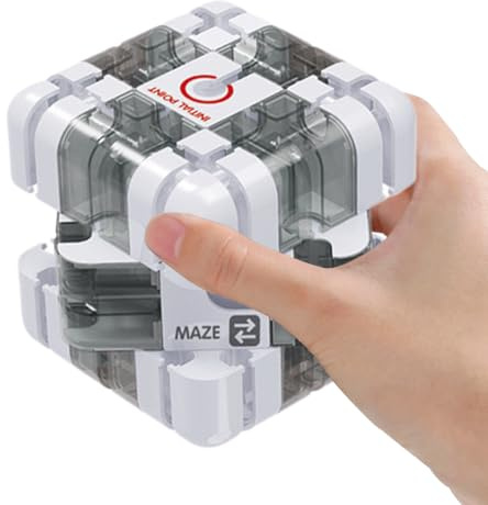 Würfel Labyrinth Spielzeug Puzzle | 3D-Dedal-Spielzeug für Gehirntraining – Würfelspiel für räumliches Bewusstsein – für Geburtstagsgeschenk, Jugendliche, Klasse, Erwachsene, Vorschule, B-Besatz