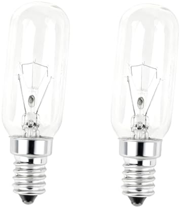 2Pcs Cooker Hood Light Bulbs 220V 40W Dimmable Warm White 2700K E14 T22 Extractor Fan Bulb 360° Beam Small Edison Screw Incandescent Light Bulb for Cooker Hood Extractor Fan Sewing Machine Desk Lamp