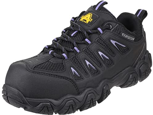 Amblers Safety Female AS708 Waterproof Non-Metal Ladies Safety Trainer, Black