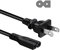 [UL Listed] Extra Long 6Ft 18 AWG 2 Prong Power Cord Wall Cable for Husqvarna Viking Sewing Machine