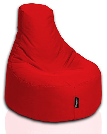 Sitzsack Gamer Beanbag 62 Farben Indoor Outdoor Sitzsäcke Gaming Beanbags Sitzkissen Erwachsene Riesensitzsack Kinder Lounge Bodenkissen Schule Kindergarten Tobekissen 80cm Durchmesser,Rot