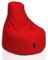 Sitzsack Gamer Beanbag 62 Farben Indoor Outdoor Sitzsäcke Gaming Beanbags Sitzkissen Erwachsene Riesensitzsack Kinder Lounge Bodenkissen Schule Kindergarten Tobekissen 80cm Durchmesser,Rot