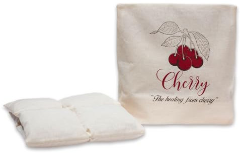 Kirschkernkissen von Castejo -Wellness Größe 21x21 cm + 50x20cm mit abnehmbaren,waschbaren CA9906 (21x21cm)