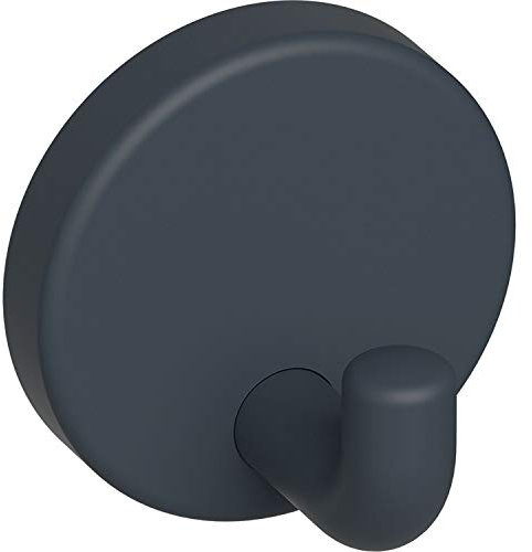 HEWI 801.90B010 92 Mantelhaken 801.90.010 ø 40 mm, Tiefe 30 mm, Polyamid, Farbe: Anthrazit Matt