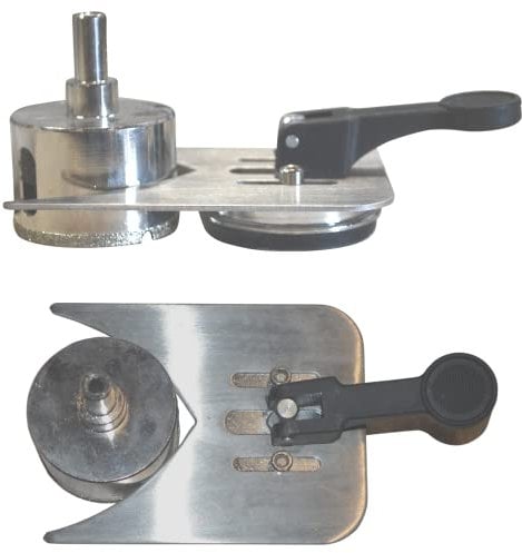 Diamond Drill Bit Holder Diamond Hole Saw Guide is a Diamond Core Drill Holder for Diamond Core Bits Stainless Steel Hole Saw Guide Plate Suction core bit Holder and Drill Guide for Straight Holes