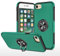 EYZUTAK Case for iPhone 7 Plus iPhone 8 Plus, 360 Degree Rotation Magnetic Metal Finger Ring Holder Magnet Car Holder Inner Silicone with Camera Protection Glossy Anti-drop Hard Cover - Dark Green