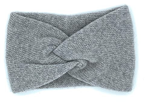 gestricktes Damen Stirnband aus 50% recyceltem Kaschmir, Made in Italy
