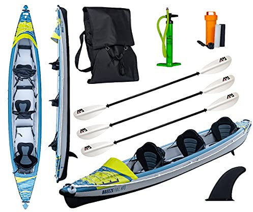 Wassersport TAHE BREEZE Full HP 3 Inflatable Kajak, 3 Personen, 480 cm, 3x Paddel, 19 kg, 250 kg Tragfähigkeit