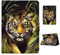 Rosbtib Coque Compatible avec iPad 8ème/7ème Génération 10,2 Pouces 2020/2019 PU Cuir Cover Case Stand Etui Flip Housse avec Fonction Veille/Réveil Automatique pour iPad 7/8 10,2 Pouces, Tigre