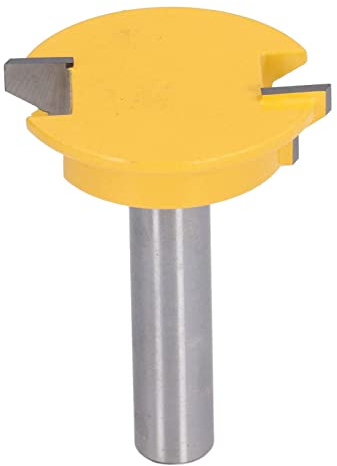 Drawer Front Joint Router Bits, 1/2in Shank Carbon Steel+Alloy Drawers Lock Bit Accurate Positioning Impact Resistance for Cabinets