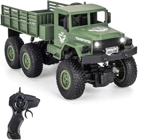 OBEST Military RC Truck,2.4 GHz Fuoristrada Radiocomandata 4WD Truck per Adulti Bambini Ragazzi