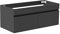 Waschbeckenunterschrank 100 cm Unterschrank Waschtischunterschrank Anthrazit
