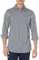 Amazon Essentials Men's Slim-Fit Long-Sleeve Stretch Dress Shirt, White Gingham, XXL