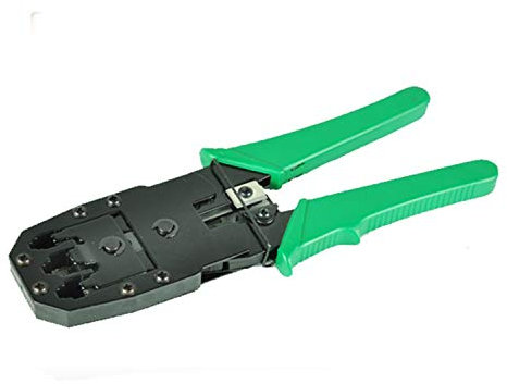 PAKLIF Crimper-Werkzeug RJ45 Crimpzange RJ10 (4p) RJ11 / 12 6p RJ45 8p8C Netzwerkkabel Crimpen und Schneiden AMP Network Tools Hand Telecom Tool Hohe Festigkeit und Gute Zähigkeit