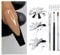 HelloCreate Acrylic Nails Tool Kit French Smile Line Trimmers Nail Brushes French Tip Cutter nail Manicure Edge Trimmer with Replacement Blades