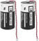 EEMB 3.6V LS14250 Batterie ER14250 1/2AA 1200mAh Ersatz Lithium Batterie für Delta PLC Batterie DVPABT01 DVP-EH/ES/SA/SS/SX Series (2 Pack)
