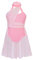 iEFiEL Vestito da Balletto Ragazza Abito da Ballo Lirico Contemporaneo Body Danza Classica Ginnastica Artistica Vestito Pattinaggio Artistico Jazz Danza Moderna Dancewear Rosa I 11-12 Anni