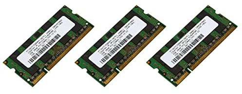 Pavewood 3 x 2 GB di memoria RAM Ddr2 667 Mhz Pc2 5300 per computer portatile Ram Memoria 1,8 V 200 Pin Sodimm Adatto per AMD