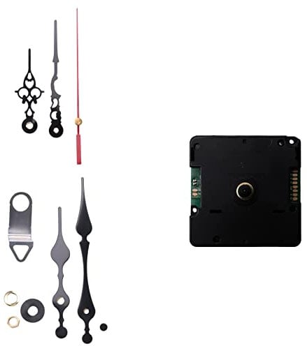 Hausdec Radio Controlled Silent DIY Clock Movement Mechanism Kit Germany DCF Signal Mode with 2 Sets Hands Repair Replacement