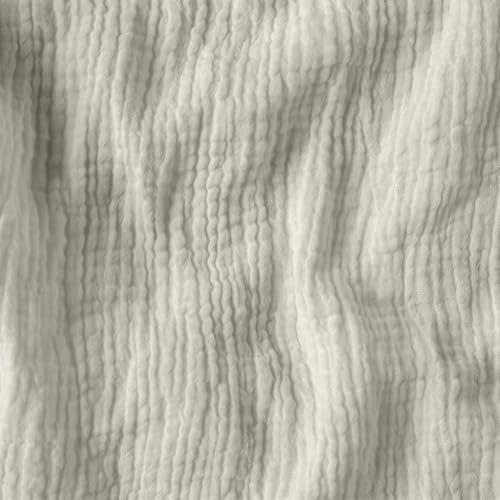 Textrend Doppelter Gaze-Musselin Stoffe Meterware - Stoff zum Nähen - Musselin - Weiches Antiallergisches Material - Textilien 1x1.45m - Stoffe Meterware (Wolkentänzerin)