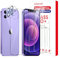 Rückseite Schutzfolie für iPhone 12 Mini, 2 Stück Panzer Schutz Glas + 2 Stück Kamera Panzer Schutz Glas, HD Klar Schutzglas Panzerfolie, Displayschutzfolie-kratzfest-9H-Härteglas (iPhone 12 Mini)