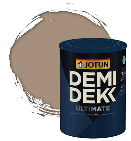 Jotun - Peinture Bois, Lasure Opaque pour Extérieur et Intérieur Satinée - DEMI DEKK CLEAN TECH - RAL 1019 - Beige Gris - 0,75L