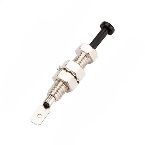 20A 12VDC 8MM ON (OFF) momentan Taster, KFZ, Kofferraum, Motorhaube, Alarm, Sicherheitshaube, Türschalter, mit schwarzem Stift und Metallkörper, PIN-7