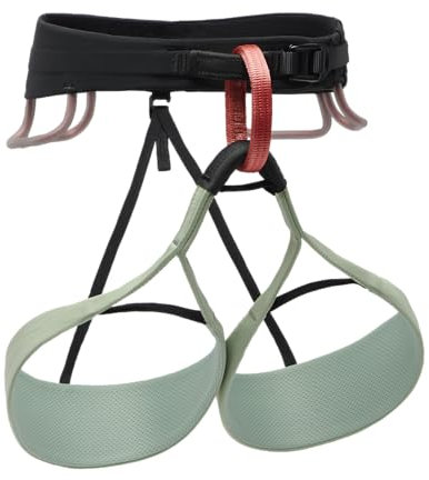 Black Diamond Womens Solution Rock Climbing Harness, Desert Sage, Medium