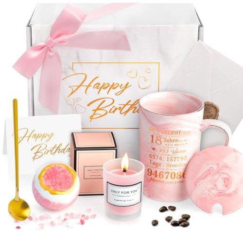 Geschenke zum 18. Geburtstag Mädchen Geschenk Beste Freundin Geburtstag, Geburtstagsgeschenk für Frauen Frau Schwester Freundin Geburtstag Geschenk zum 18 Geburtstag Mädchen